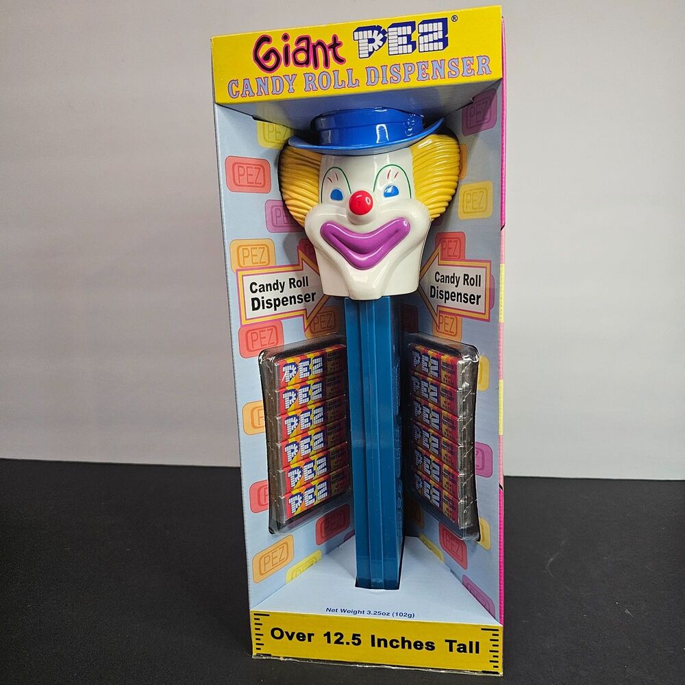 New in Box Peter the Clown Giant Pez Candy Dispenser Vtg 1999 12.5"